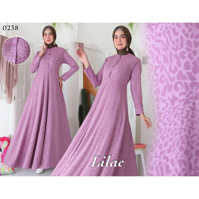 GAMIS Lilac Jersey Emboss All About Lilac 0238 - Lilac best seller terbaru L XL XXL  PROMO F1