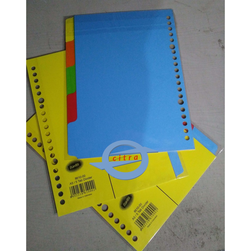 

PEMBATAS BINDER A5 dan B5 BANTEX
