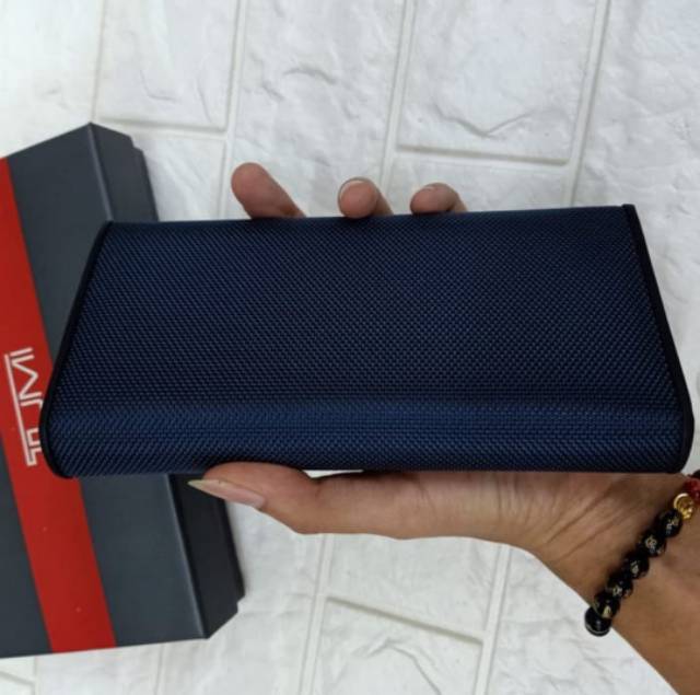 TUMI Wallet breast Pocket Navy Kualitas mirror  Material