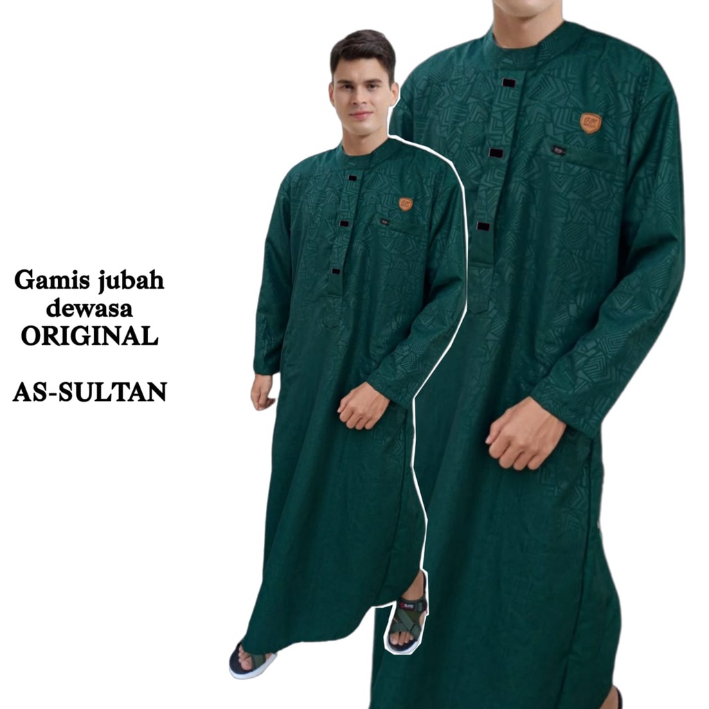 AS-SULTAN/JUBAH PRIA DEWASA EMBOS ORIGINAL PREMIUM/GAMIS LAKI LAKI/BAJU KOKO EMBOS ORIGIANL-5