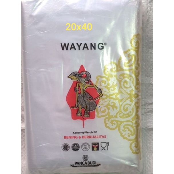 PLASTIK PP WAYANG 20X40 PLASTIK PP BENING