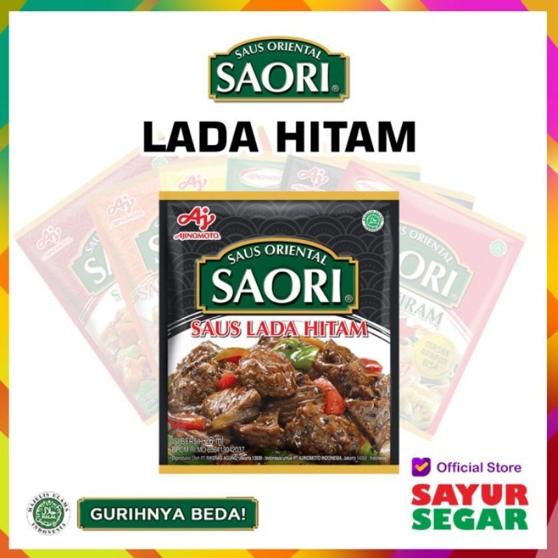 

saos saus lada hitam saori sachet