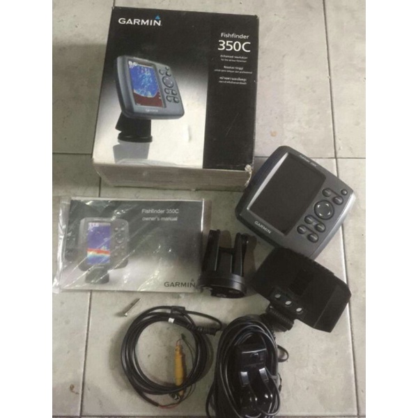 STOK TERBATAS GPS GARMIN FISHFINDER 350C SECOND LENGKAP / FISHFINDER 350C BEKAS