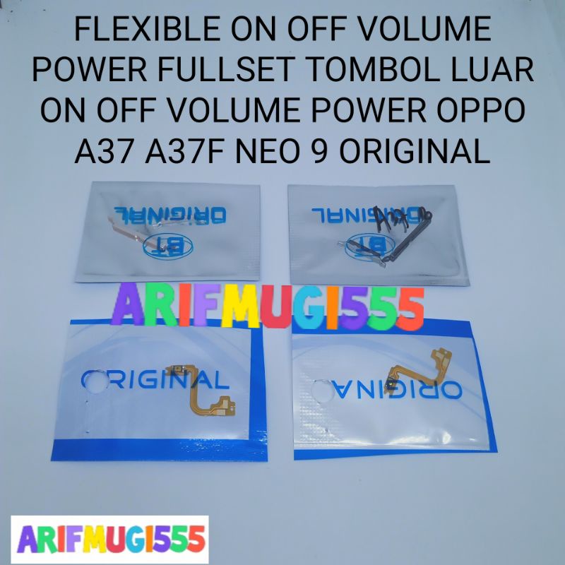 Flexible Flexible Power On Off Volume Plus Tombol Luar On Off Volume Power Oppo A37 A37F Neo 9 Original