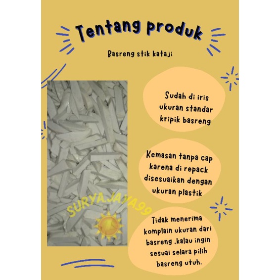 (DISTRIBUTOR) BASRENG KATAJI STIK  RAJASARI MENTAH 6 KG-1
