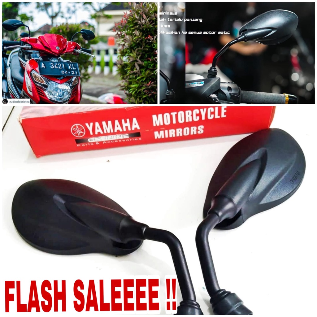 spion x1 original, spion x1 ori batang chrome Gbm SPION X1 SPION X1 HITAM  NOUVO MIO JUPITER F1ZR VE