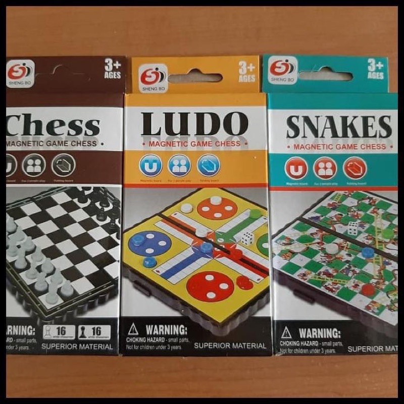 Mainan Edukasi Catur Ludo Ular Tangga Kecil