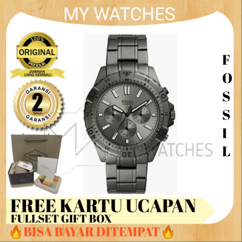 Jam Tangan Pria Original Fossil Garret FS5621 Chronograph