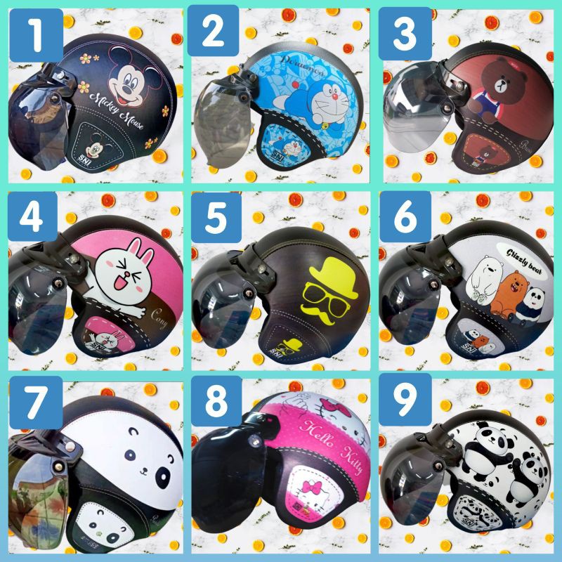 HELM BOGO DEWASA KARAKTER