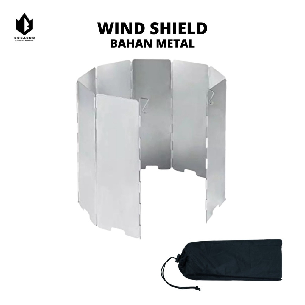 Whind Shield - Pelindung Angin Bahan Aluminium - Pelindung Angin Kompor