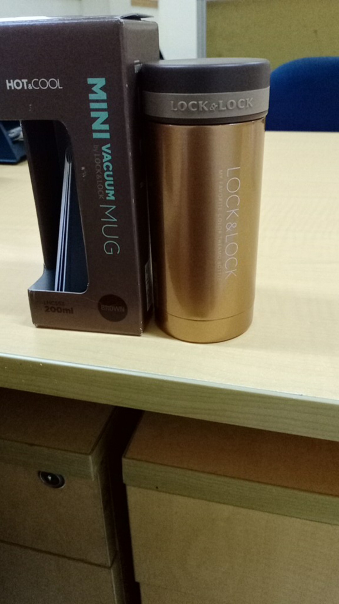 Lock & Lock Hot And Cool Tumbler Mini Mug 200ml Termos Thermos Panas Vacum Original