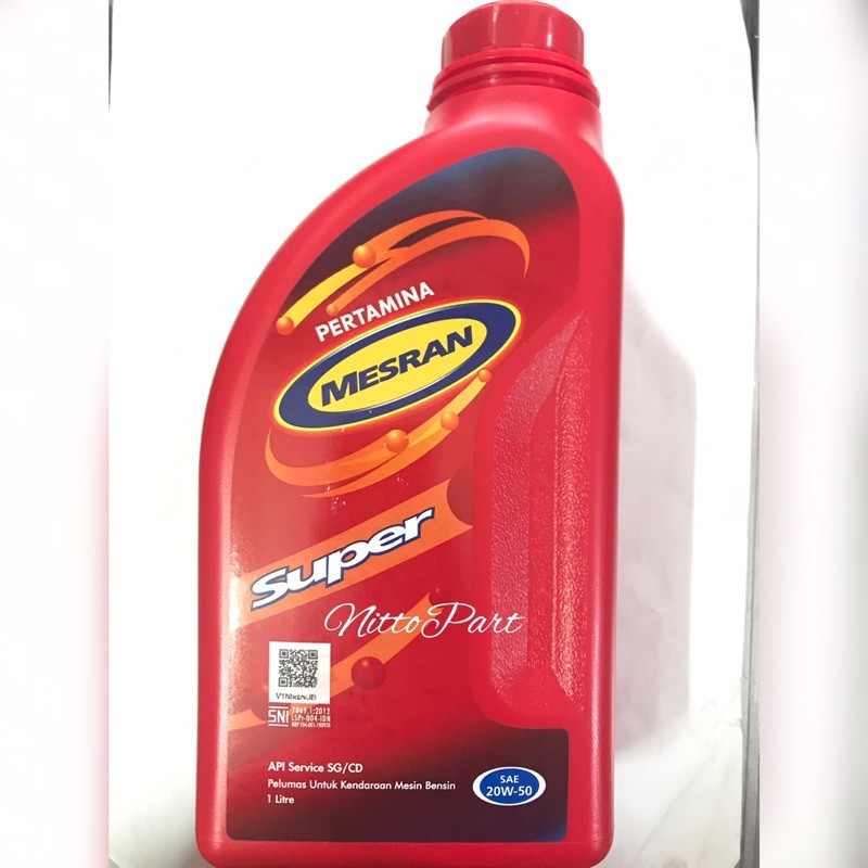 100% ORIGINAL  Oli Mesran Super 1 Liter