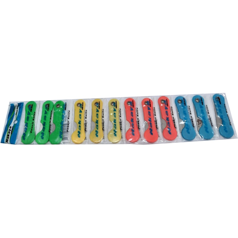 

Pisau cutter lipat mini plastik - Pencil knife - pisau pensil - 1 Lusin