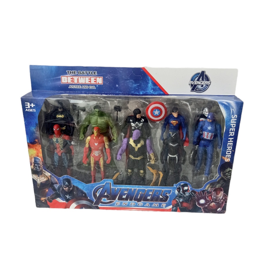 NEW PRODUK Mainan Anak Laki-laki Miniatur action figure / Mainan Anak Figure 1 SET Mainan Robot Avengers Isi 10pcs 2016-56/ Kado hadiah mainan Anak cowok 4 5 6 tahun Minifigure murah