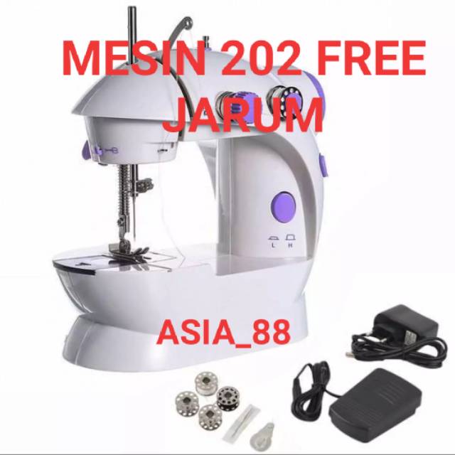 New Mesin Jahit Mini Portable 202 FREE JARUM