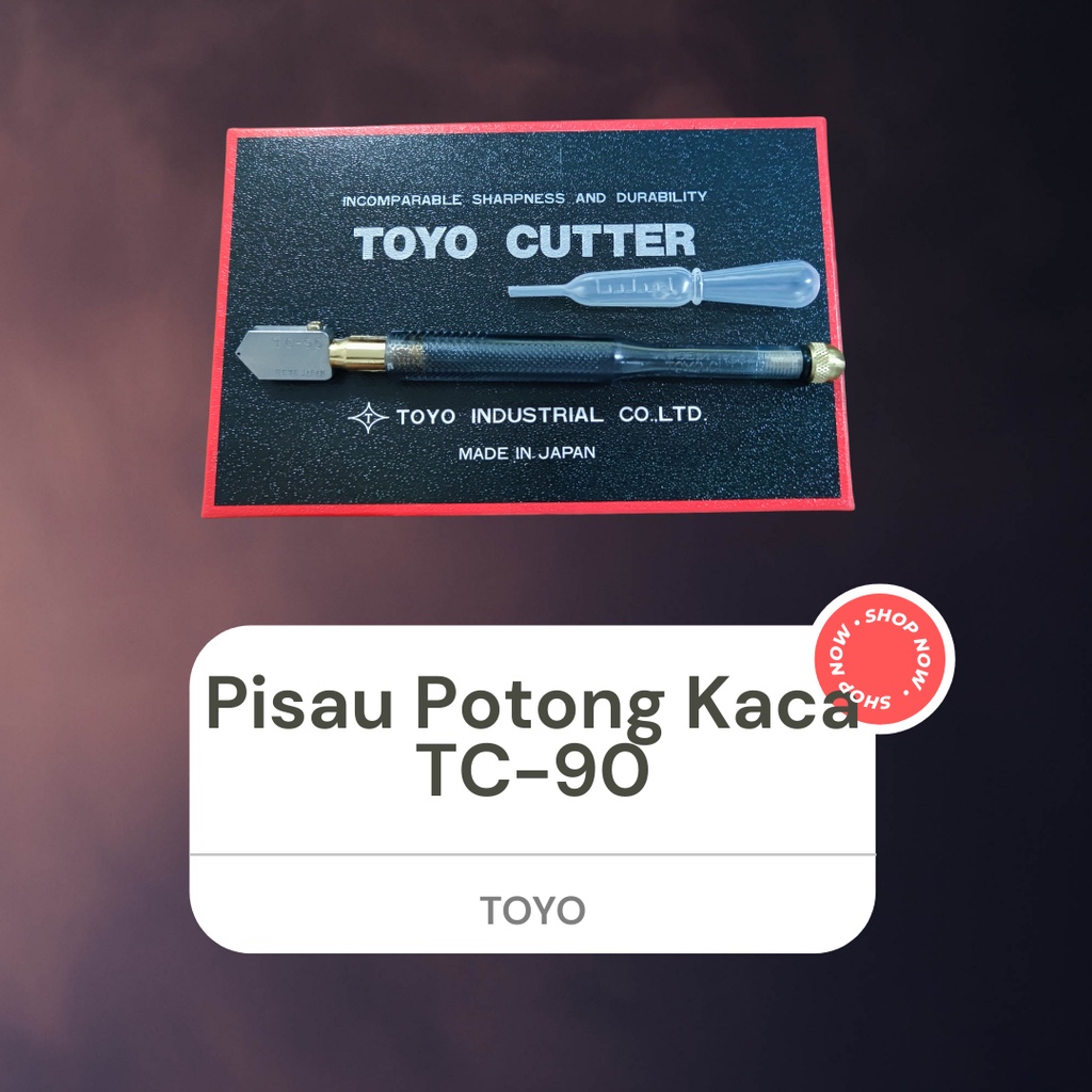 (TOYO dan RAVALLI) Alat Pemotong Kaca Murah Pisau Potong Kaca Glass Cutter