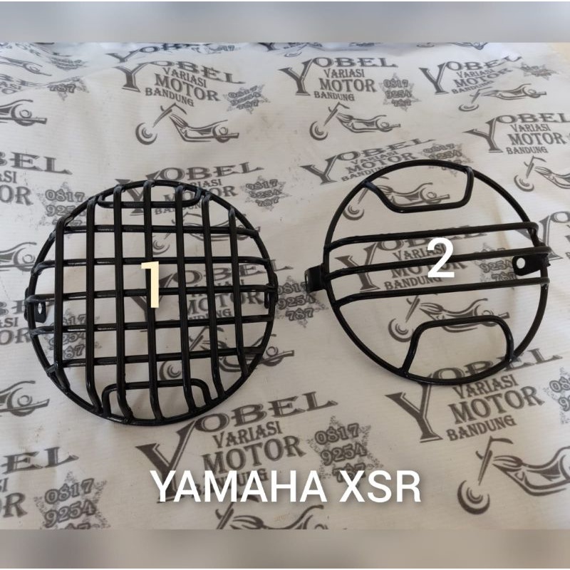 COVER LAMPU DEPAN YAMAHA XSR TRALIS GRILL LAMPU DEPAN MOTOR YAMAHA XSR