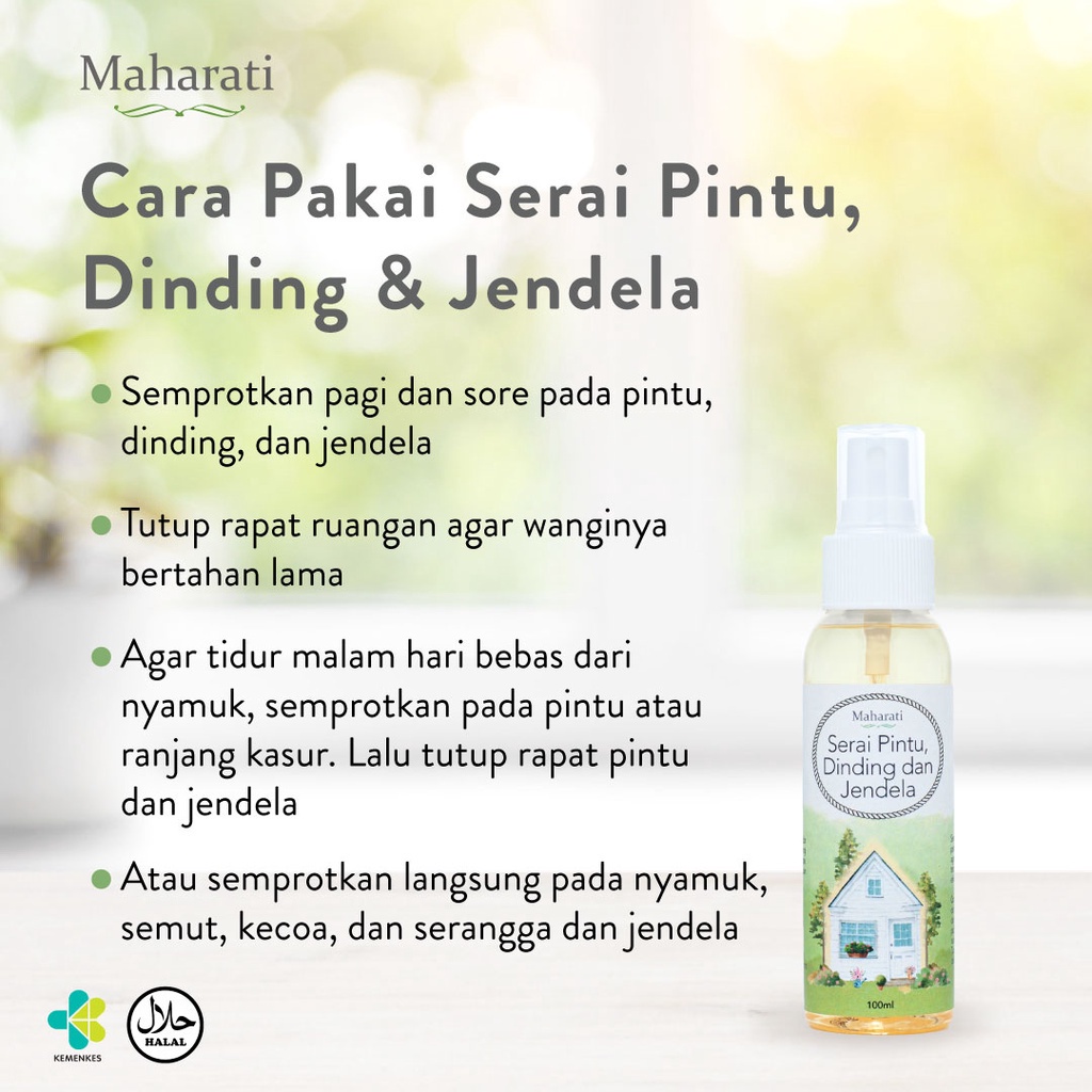 MAHARATI SERAI PINTU, DINDING, DAN JENDELA ANTI SERANGGA