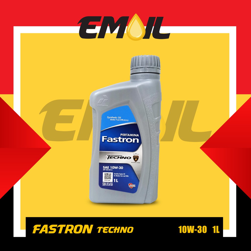 Oli pertamina fastron techno 10w 30 biru API SN ILSAC GF5 kemasan 1 liter