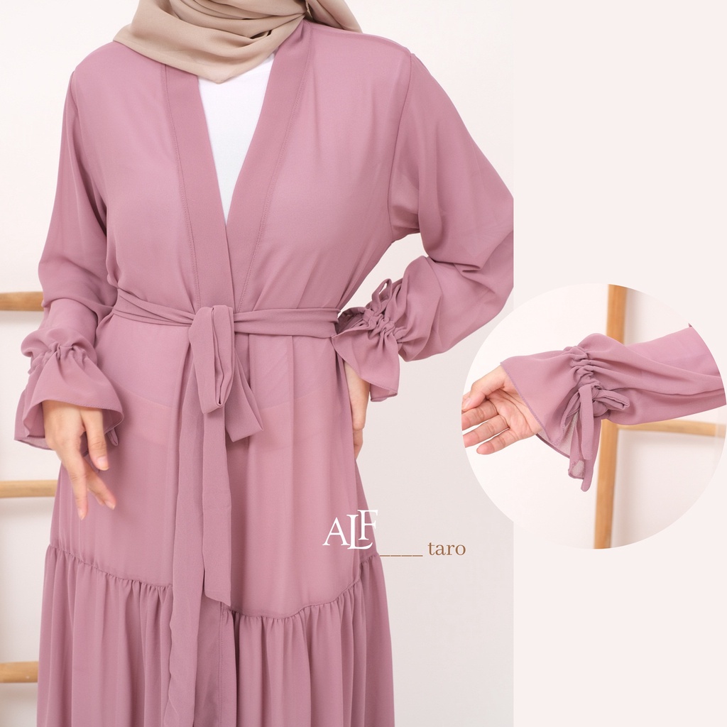 Kareen Long Outer Taro by Alfaina | Cardigan Panjang Ceruty