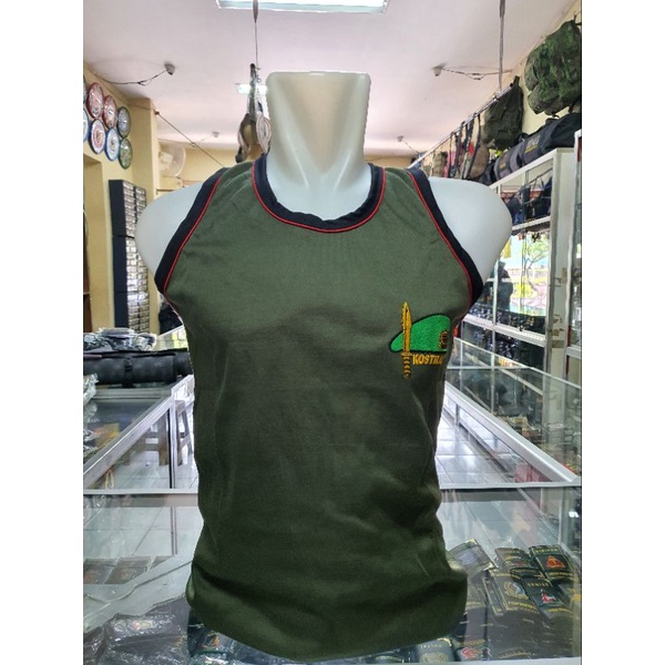 kaos singlet KOSTRAD Hijau | singlet Logo | singlet tentara | Singlet KOSTRAD