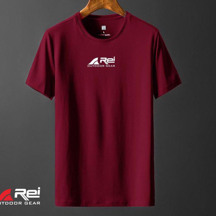 Kaos Tshirt Baju Outdoor Rei logo Tengah Premium Pria Wanita