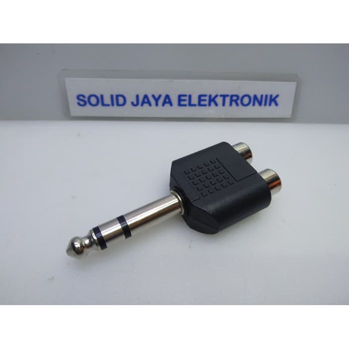 Konektor Connector Sambungan Jack RCA to Jack Mic Stereo