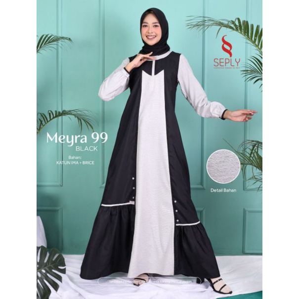 GAMIS SEPLY MEYRA 99 GREY DAN BLACK