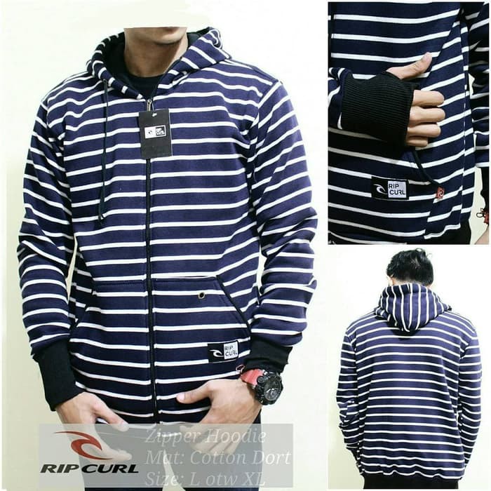 JAKET BLASTER NAVY STRIP KECIL / JAKET BELANG