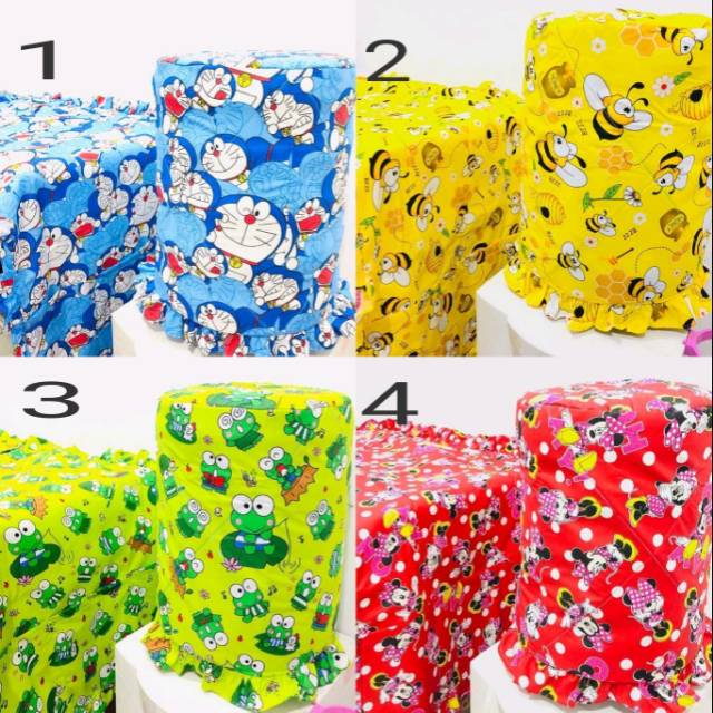 Set tutup kulkas dan tutup galon motif sama