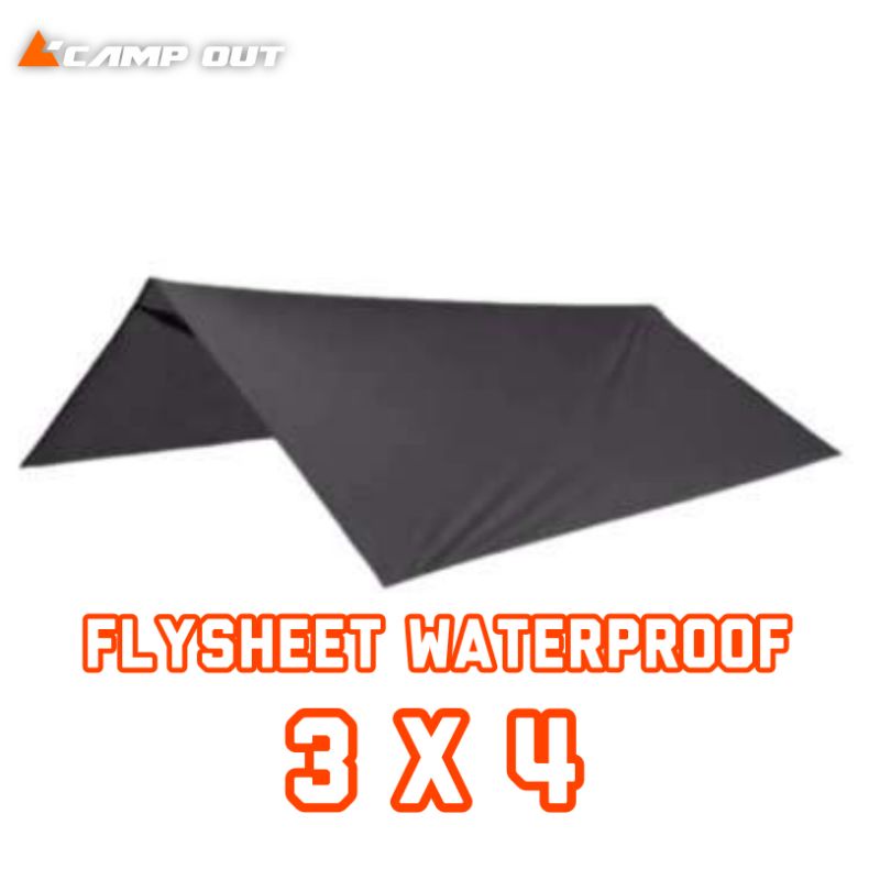 Flysheet outdoor waterproof - Atap tenda camping - Flysheet ultralight - emergency bivak - Pelapis tenda anti air