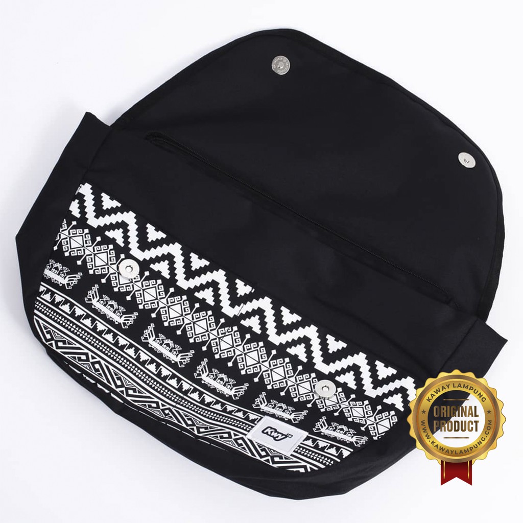 TAS SELEMPANG PRIA WANITA - KAWAY AGO BLACK