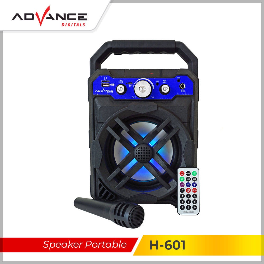 【READY STOCK】 Speaker Advance Bluetooth H601 Speaker H-601 BT FREE Microphone Remote