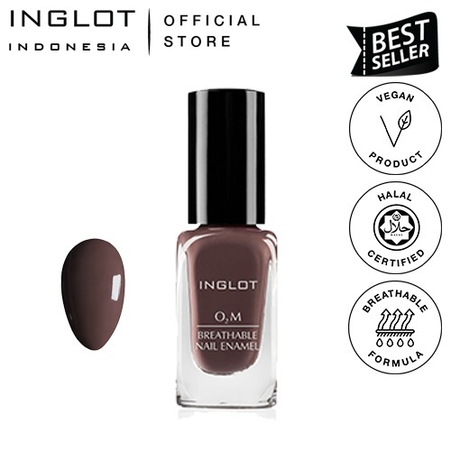 INGLOT O2M Breathable  Nail Enamel 649 Kutek Halal Dusty 