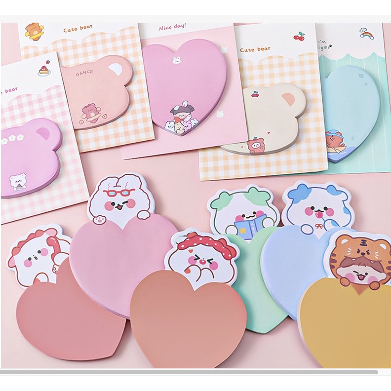 MEMO NOTES BENTUK LOVE BEAR