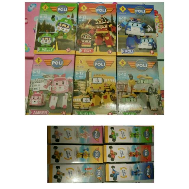 Lego mini figure robocar poli ( 6 pcs)