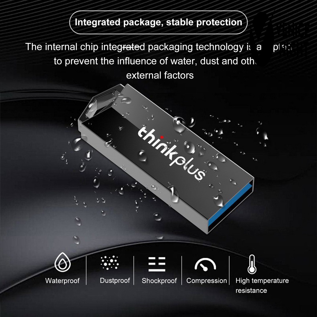 (SF) Lenovo MU234 Flashdisk USB 3.0 High Speed Kapasitas 16 / 32 / 64GB Bahan Metal Untuk Laptop