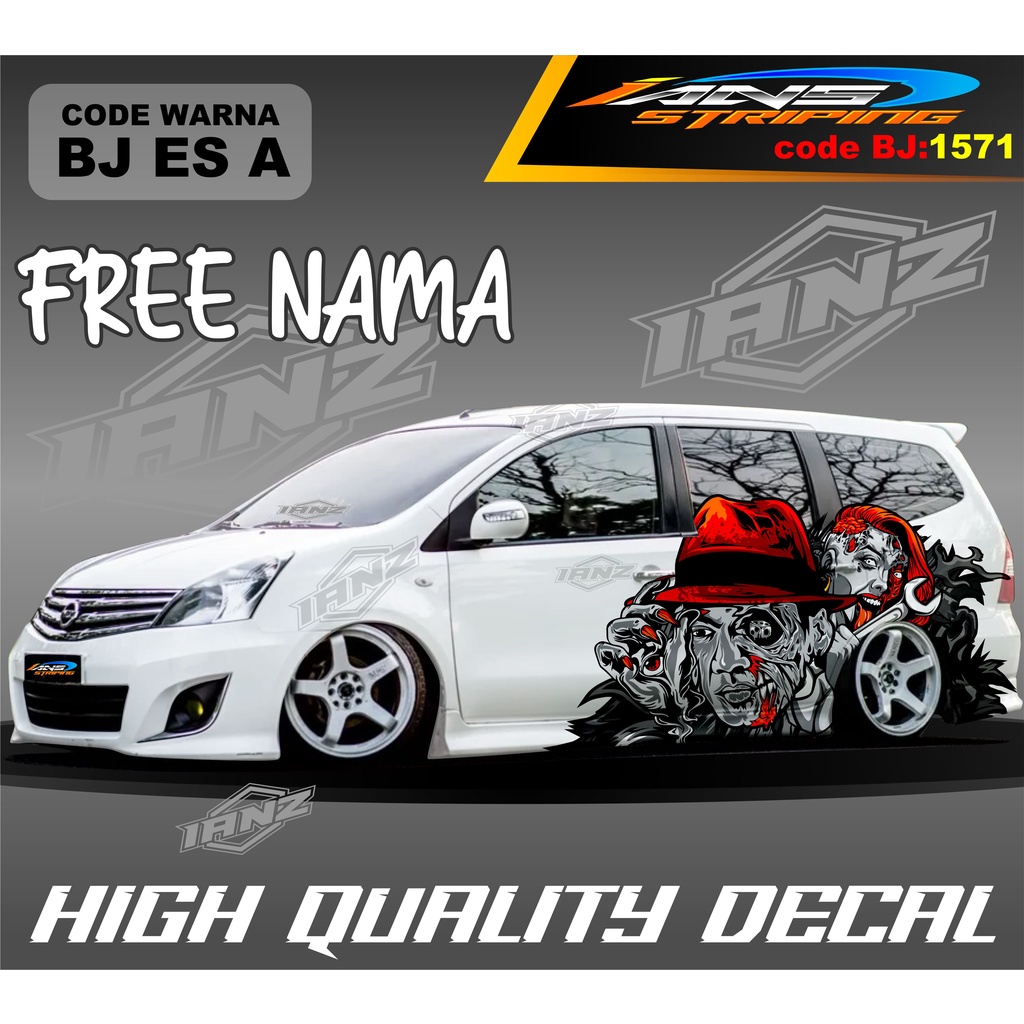 STIKER MOBIL GRAND LIVINA / STIKER MOBIL TERIOS XPANDER NEW DESAIN / VARIASI STIKER MOBIL AVANZA XENIA