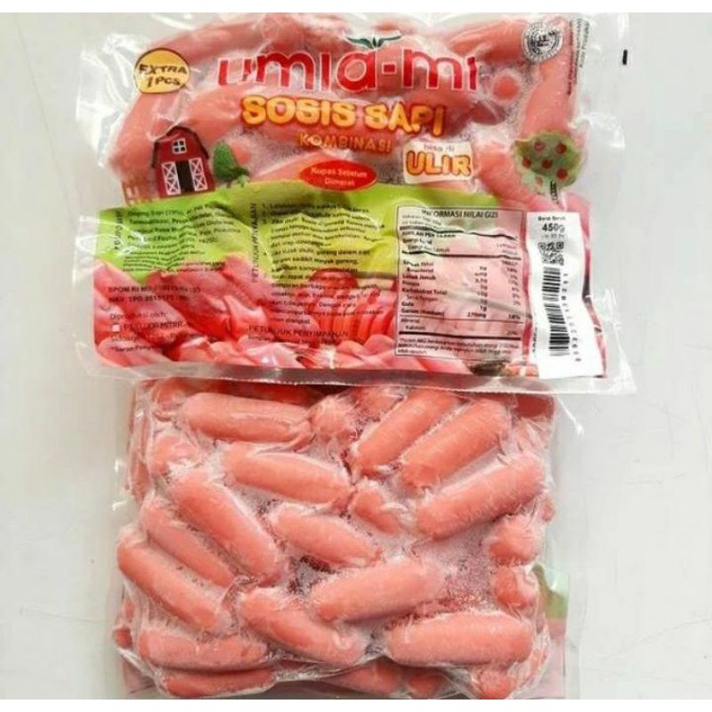 

Sosis sapi umiami 500 gram isi 50