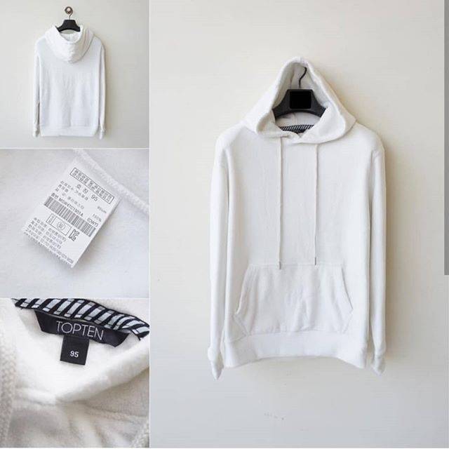 HOODIE TOPTEN POLAR FLEECE WHITE