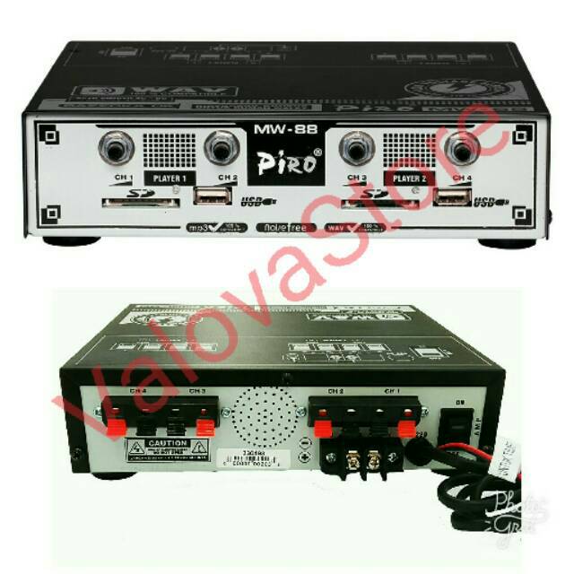 Ampli Walet Piro MW 88 ( 4 Channel ) Bisa 800 tweeter