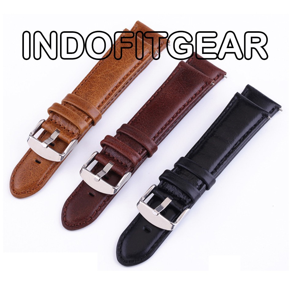 QUICK RELEASE WATCH LEATHER STRAP TALI JAM TANGAN KULIT WATCH LEATHER BAND QUICK RELEASE SPRING BAR