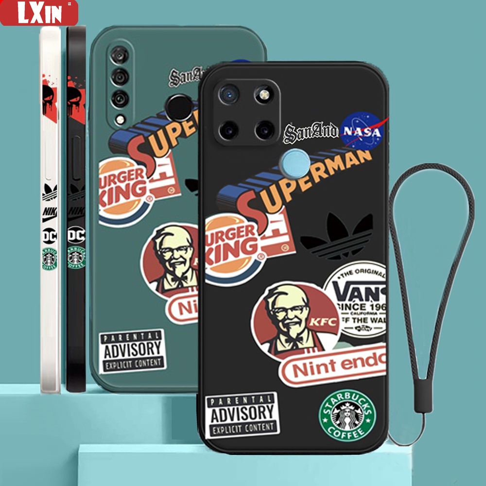 Soft Case TPU Motif Graffiti Untuk Realme C21Y C25Y C11 2021 8i C20 C15 C12 C25S C25 C3 C2 C1 Realme5 5i 6i Narzo 30A