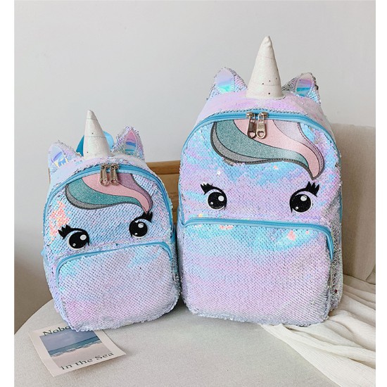 TOKOBIG - COD Tas Ransel Sequin Poni Size S Tas Anak Perempuan Bisa Berubah Ketika Diusap