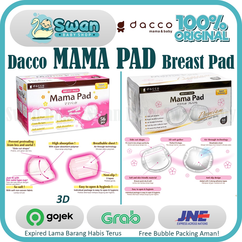 Mamapad Breastpad Dacco / 3D / Premium / Mama Pad Breast Pad