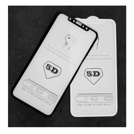 TEMPERED GLASS 5D FOR IPHONE 7 FULL COVERAGE FULL LEM - PUTIH