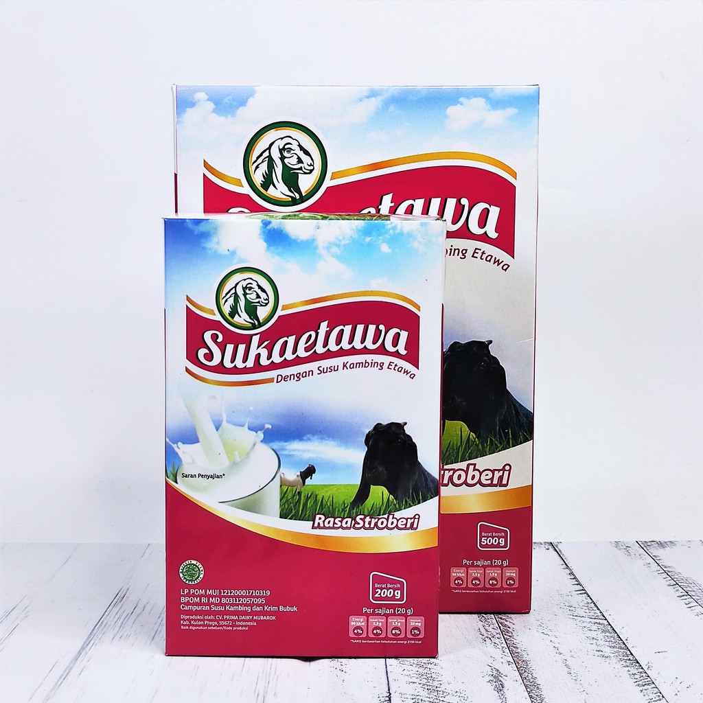 

Paket suka etawa stroberi 500gr + 200gr