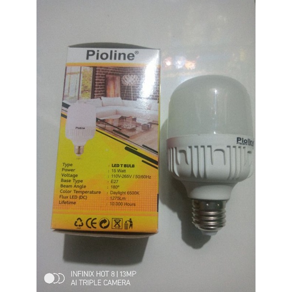 lampu bohlam pioline 15watt