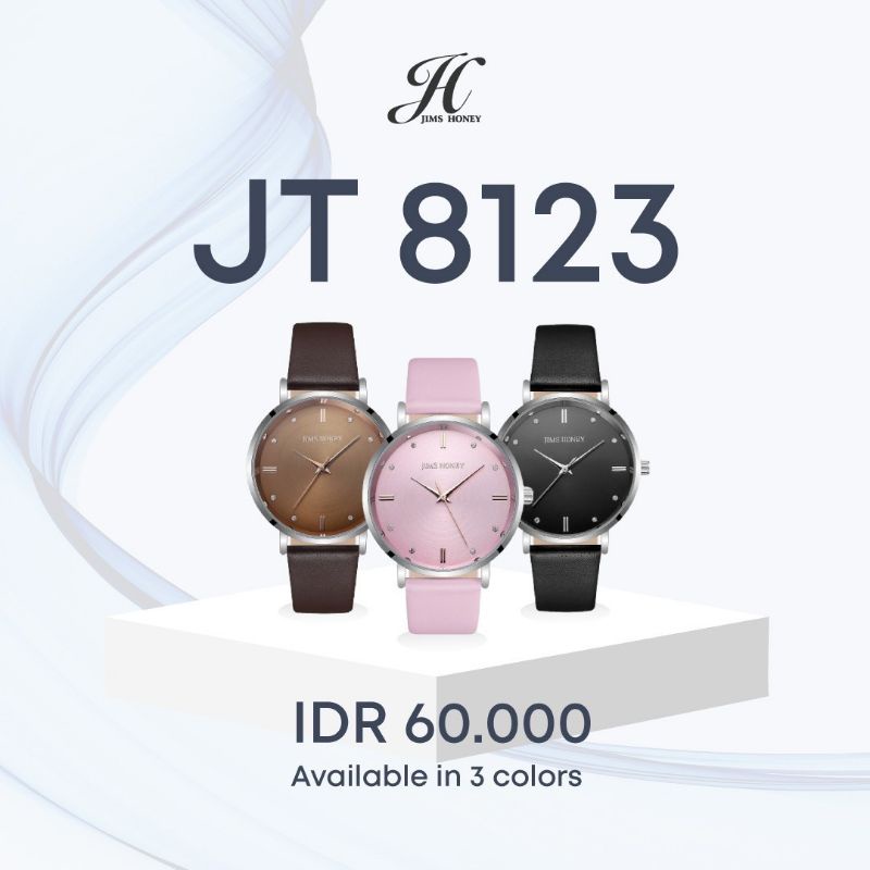 JIMS HONEY JH JT 8123 (Free Box + Baterai) Watch Jam Tangan Promo Arloji Wanita Simple Jimshoney Ann