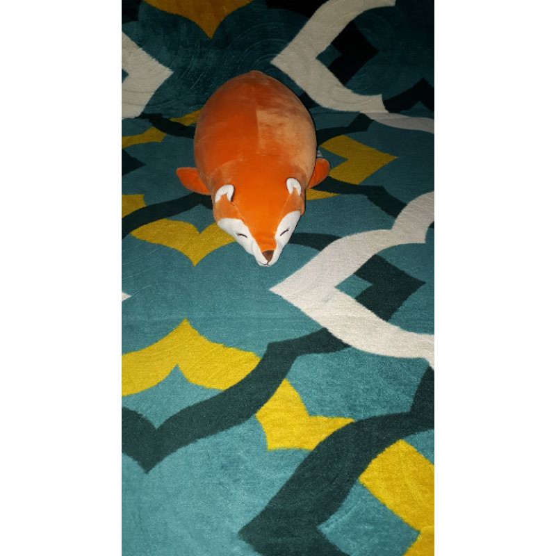 boneka rubah orens miniso